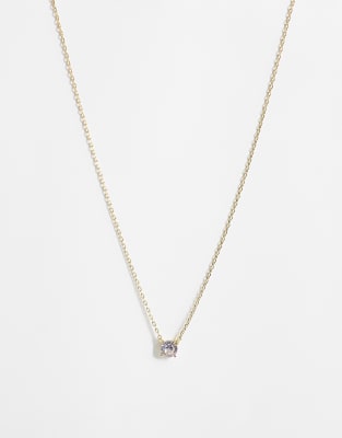 Accessorize Z Sparkle Pendant Necklace In Gold