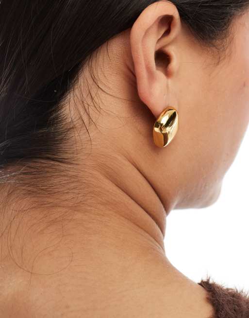 Accessorize - Z - Vergulde knoop-oorknopjes van roestvrij staal in goud, 3 van 3