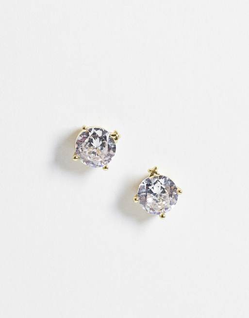Accessorize - Z - XL bling oorknopjes in 14k verguld goud, 4 van 4