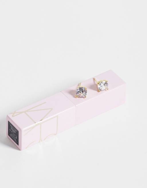 Accessorize Z xl bling stud earrings in 14k plated gold, 2 of 4