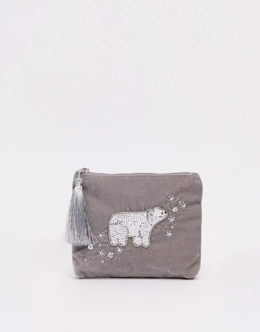 Velvet Coin Purse: Polar Bear