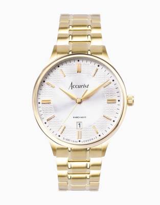 asos Accurist classic watch in gold