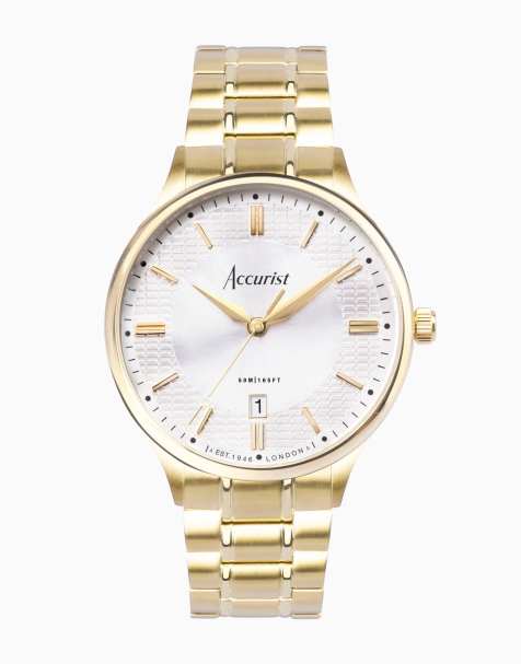 Accurist classic watch in gold - view 1
