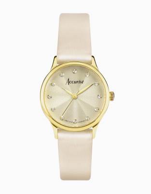 Accurist Dress ladies watch in champagne-Gold