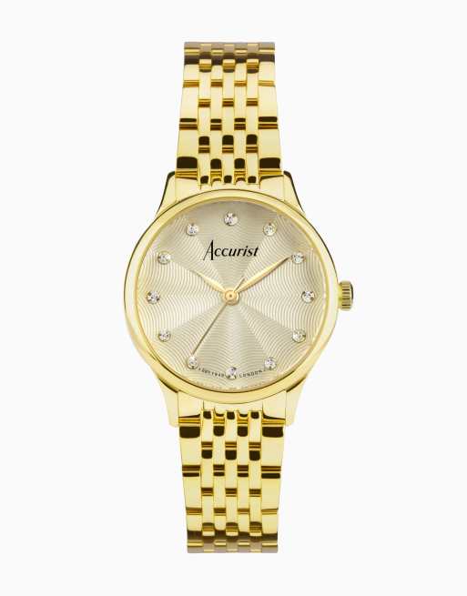 Accurist hotsell gold watch