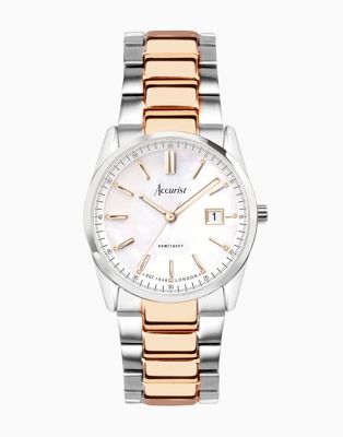 Accurist Everyday watch in silver & gold