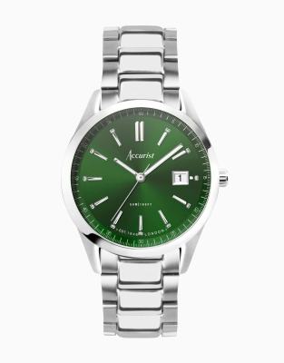 Accurist Everyday unisex watch in green - ASOS Price Checker