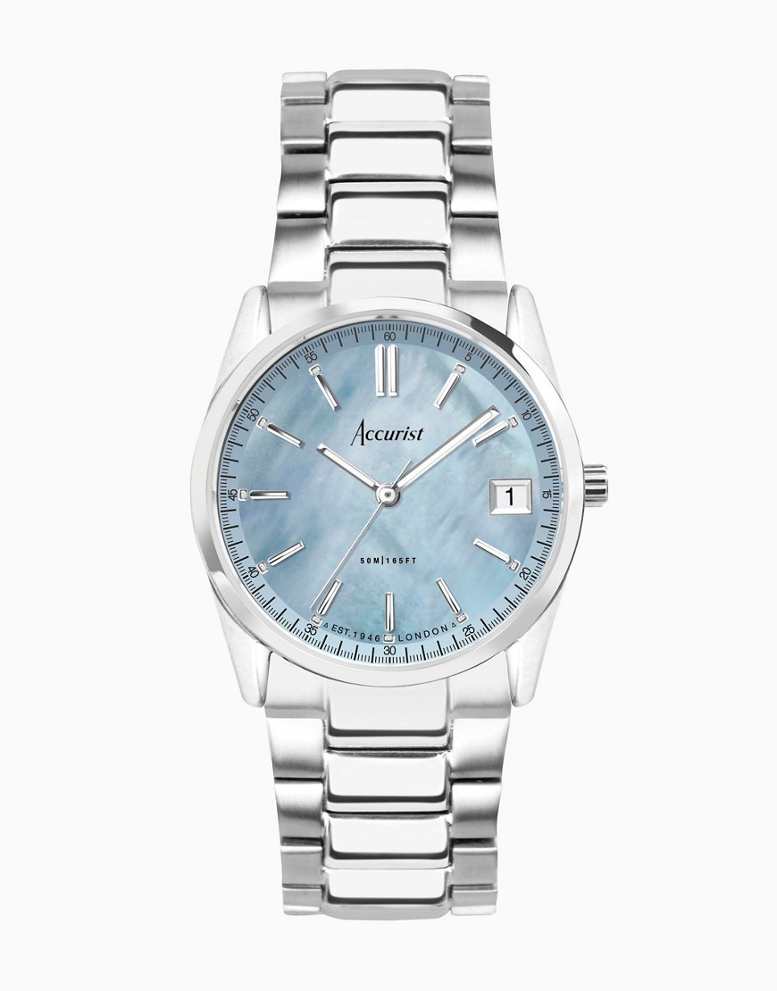 Accurist Everyday watch in silver & blue