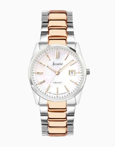 Accurist Everyday watch in silver & gold - view 1