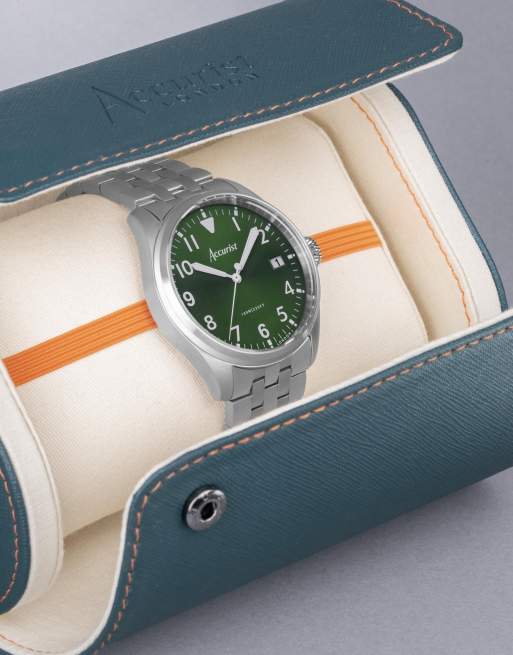 Accurist Gents aviation watch in silver, 4 of 4