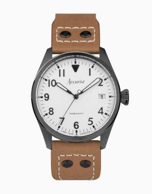 Accurist Gents aviation watch in white