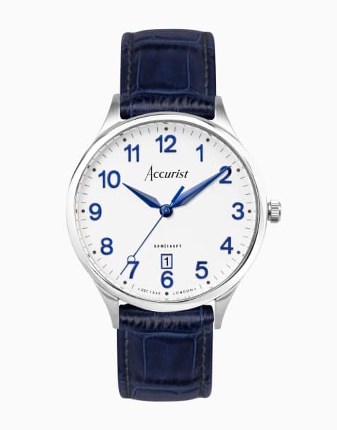 Accurist Gents classic watch in white - view 1