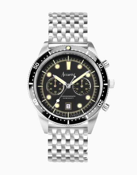 Accurist Gents dive watch in black - view 1
