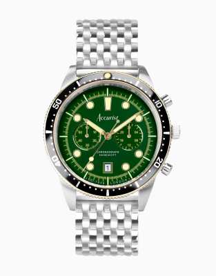 asos Accurist Gents dive watch in green