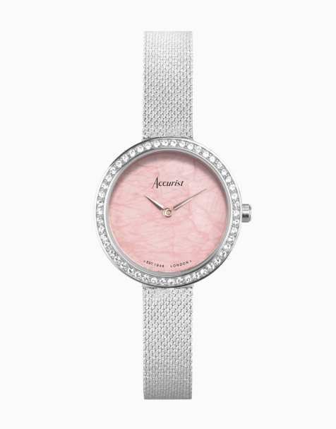 Accurist Jewellery ladies watch in pink - view 1