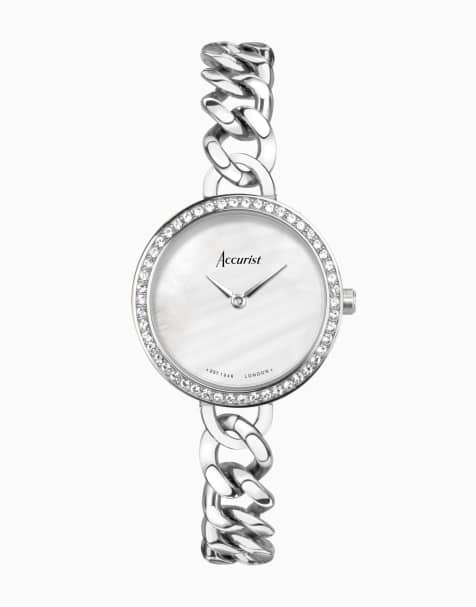 Accurist Jewellery ladies watch in white - view 1