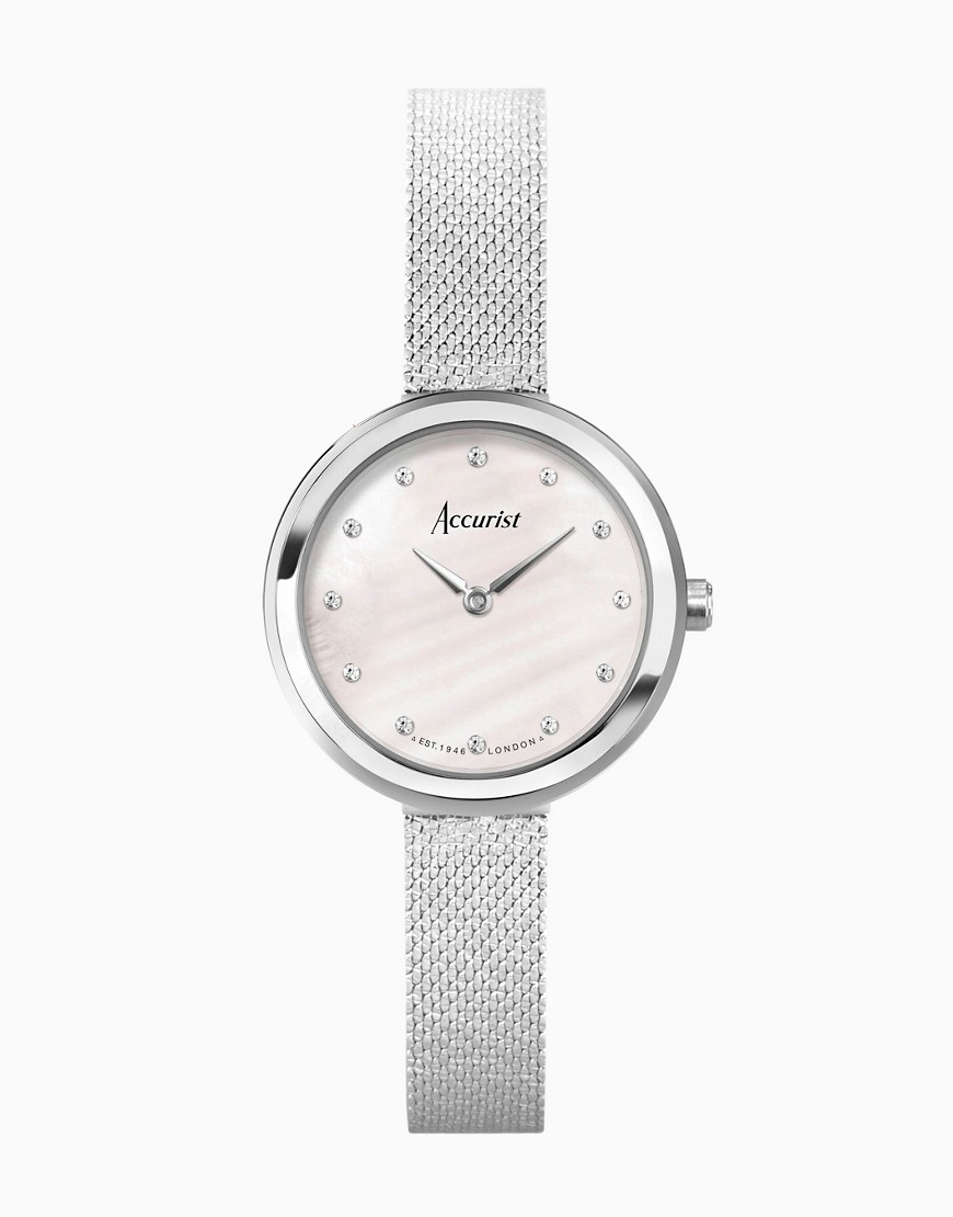 Accurist Jewellery watch in silver-White