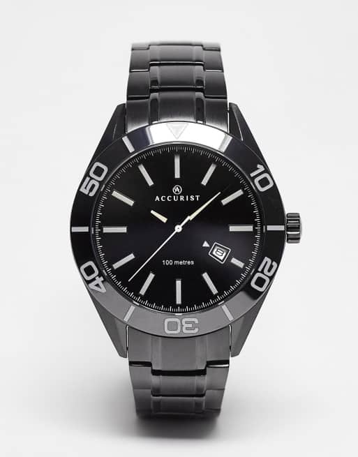 Accurist - Kenmerkend horloge met meerdere wijzerplaten in zwart