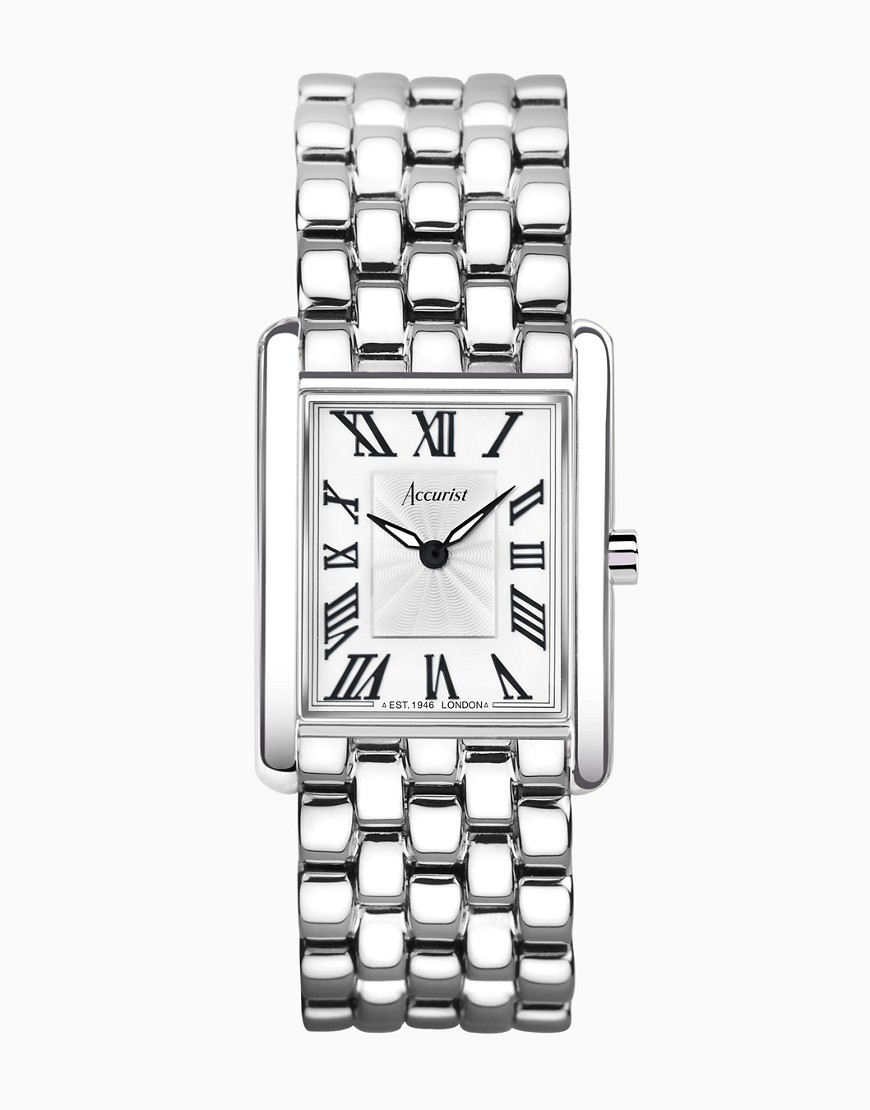 Accurist Ladies watch in silver-White
