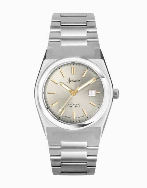 Accurist Origin automatic watch in silver - view 1