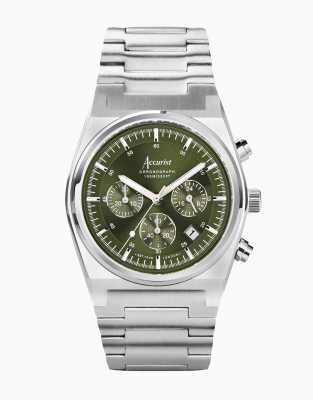 Accurist Origin gents watch in green - ASOS Price Checker