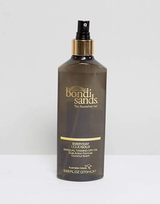Aceite bronceador líquido de efecto gradual dorado para uso diario de 270 ml de Bondi Sands