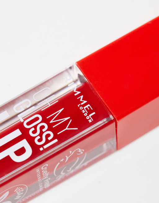Aceite de labios Oh My Gloss! de Rimmel: Tono 004 Vivid Red, 4 de 4