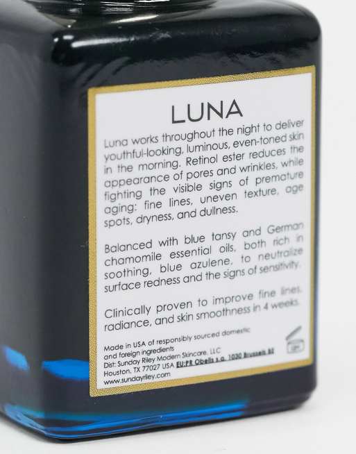 Aceite de noche con retinol y tanaceto azul Luna Sleeping de 35 ml de Sunday Riley, 4 de 5