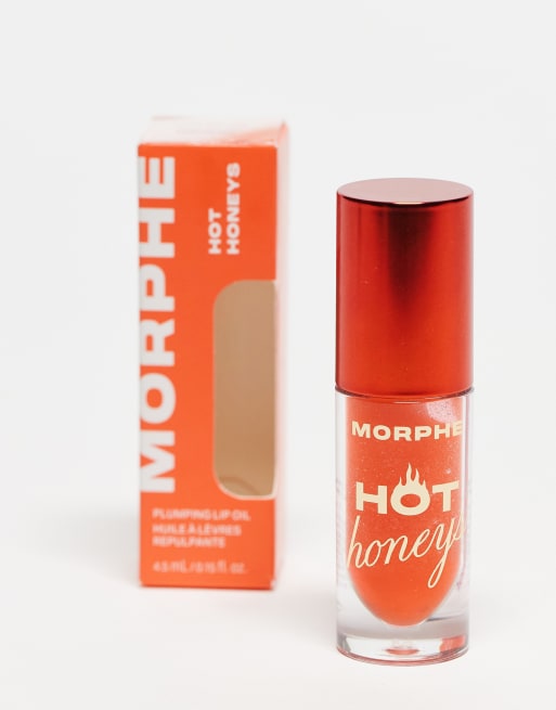 Aceite labial voluminizador Hot Honey's de Morphe: Tono Heat Swarm, 3 de 5