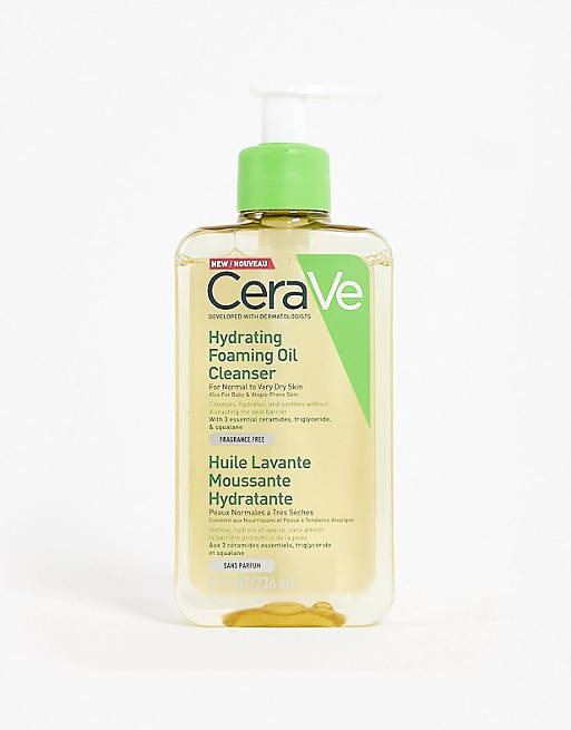 Aceite limpiador espumoso hidratante para pieles de normales a muy secas de 236 ml de CeraVe