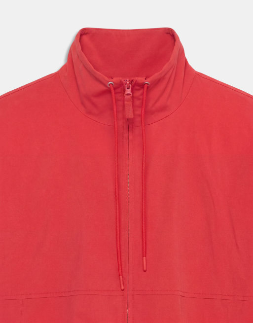 A.Collective boxy zip through funnel neck jacket in red, 9 of 9