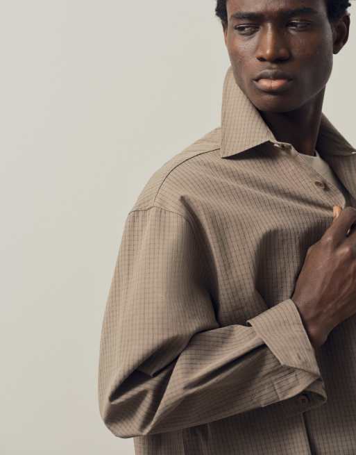 A.Collective camisa a cuadros marrón, 4 de 10