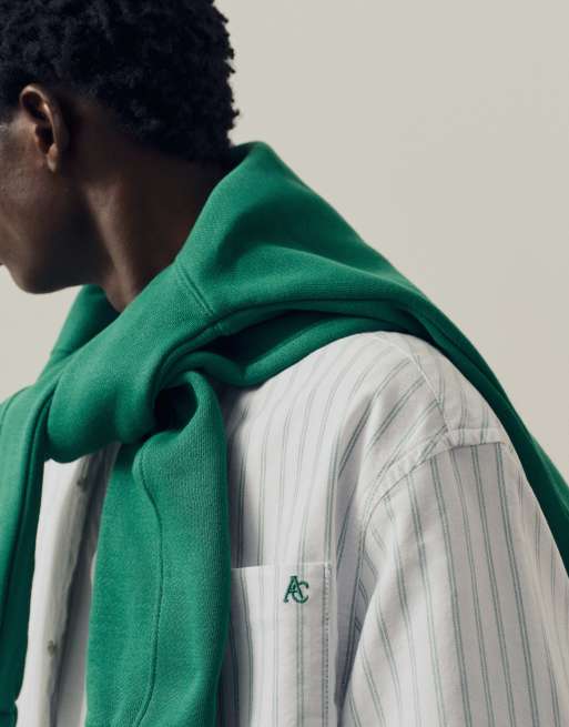 A.Collective camisa oxford a rayas verde, 2 de 9