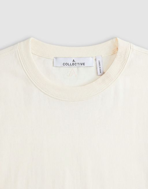 A.Collective camiseta de manga larga con bordado en beige, 9 de 9