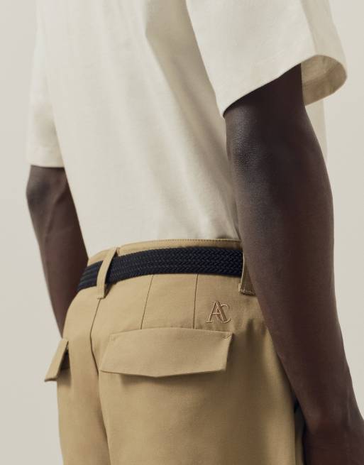 A.Collective chinos med barrel-ben i naturvit, 4 av 9