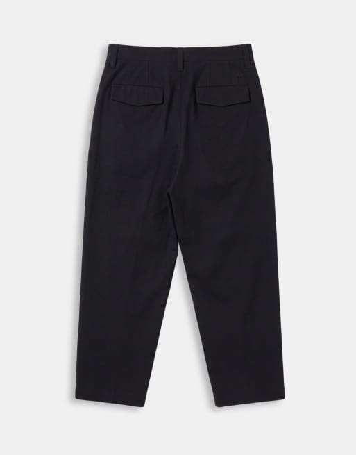A.Collective chinos med barrel leg i svart, 7 av 9