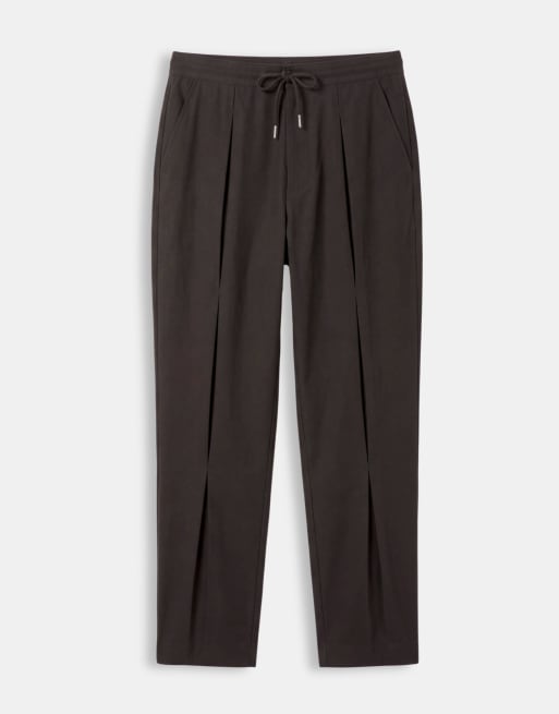 A.Collective chinos med boxveck i brun, 6 av 9