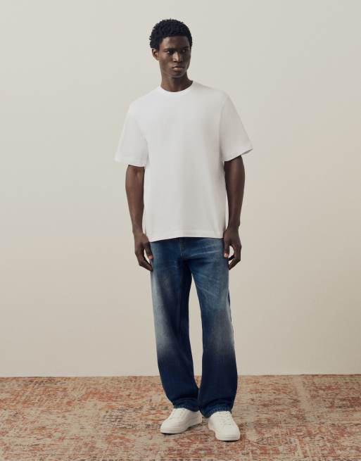 A.Collective extra kraftig t-shirt i vit, 2 av 9