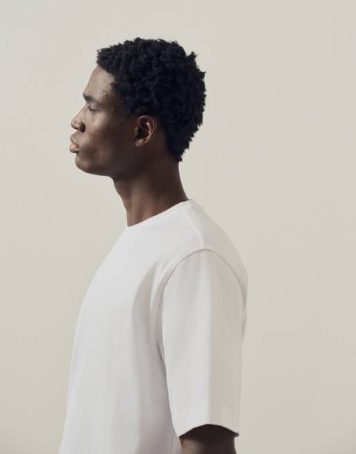 A.Collective extra kraftig t-shirt i vit, 3 av 9