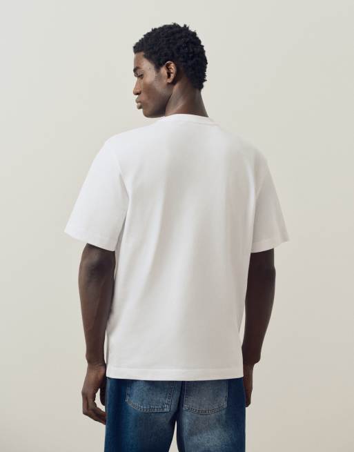 A.Collective extra kraftig t-shirt i vit, 4 av 9