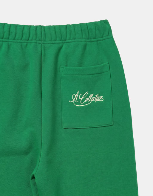 A.Collective – Gröna, kraftiga mjukisbyxor med raka ben, 9 av 9