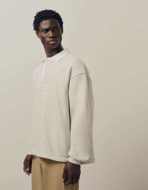 A.Collective heavyweight rugby polo in gray, 5 of 9