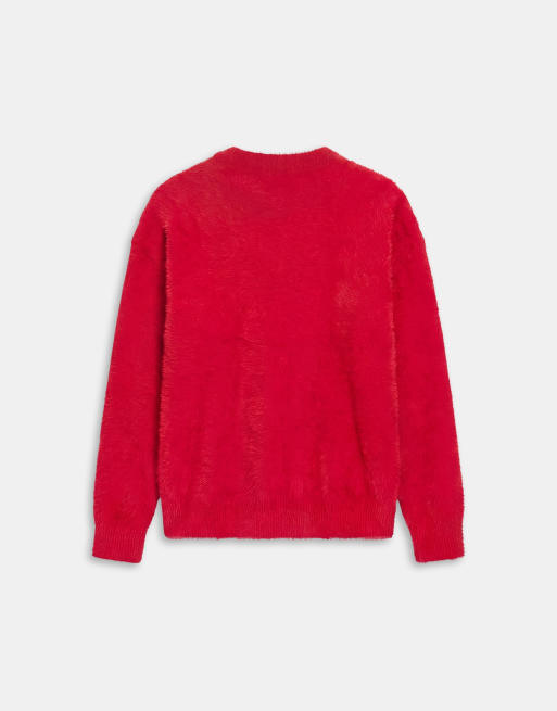 A.Collective jersey de cuello redondo en rojo, 7 de 9