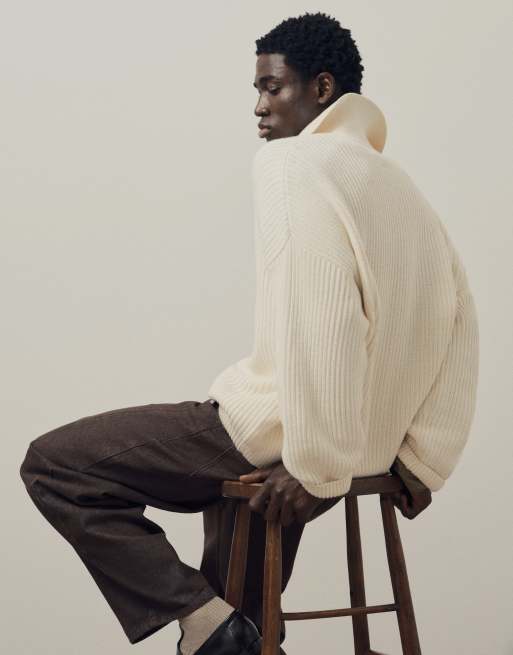 A.Collective - Polo in maglia beige, 4 di 9