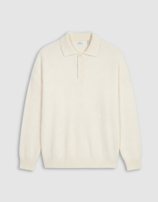A.Collective - Polo in maglia beige, 6 di 9