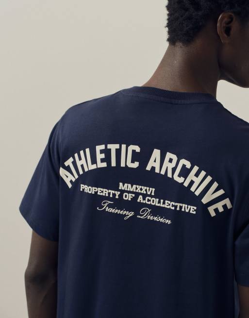 A.Collective printed t-shirt in navy, 2 of 9