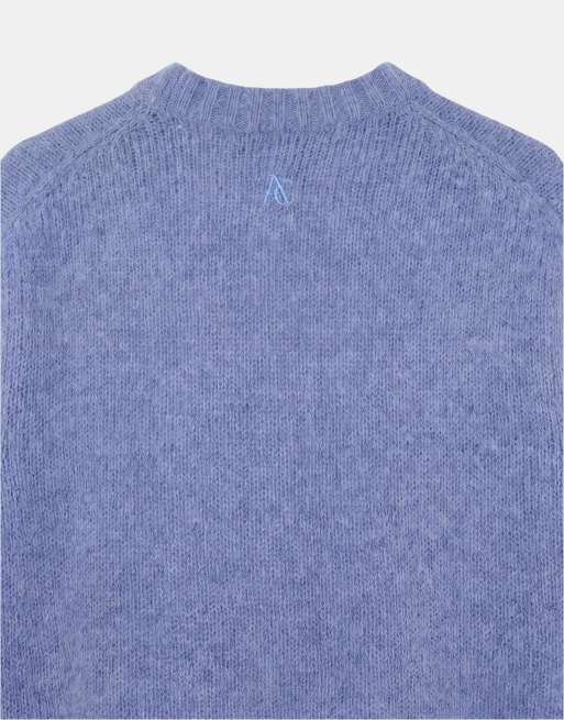 A.Collective pull oversize en mohair bleu, 9 de 9