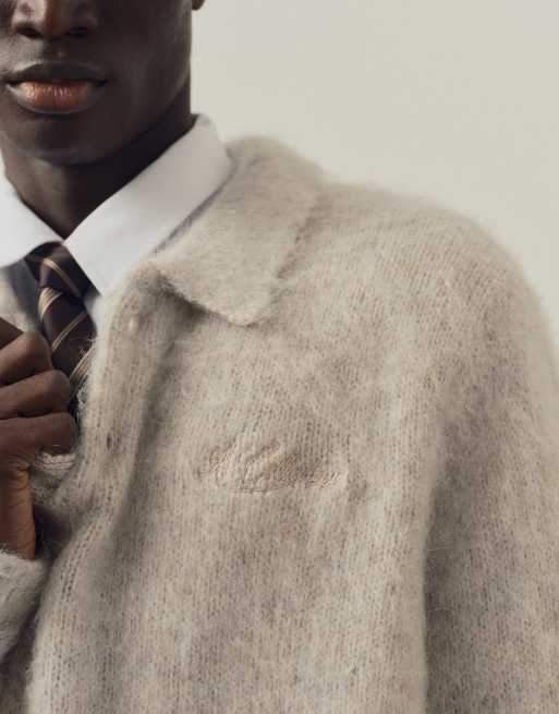 A.Collective pull polo en laine mohair gris, 2 de 9