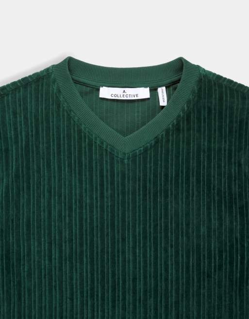 A.Collective rib t-shirt in khaki, 8 of 9
