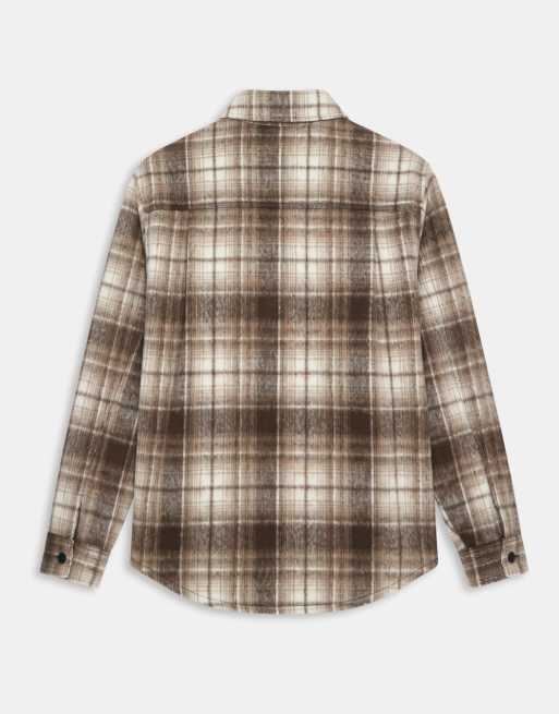 A.Collective sobrecamisa a cuadros marrón, 7 de 9
